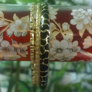 🦒 giraffe print bangle trio 🦒